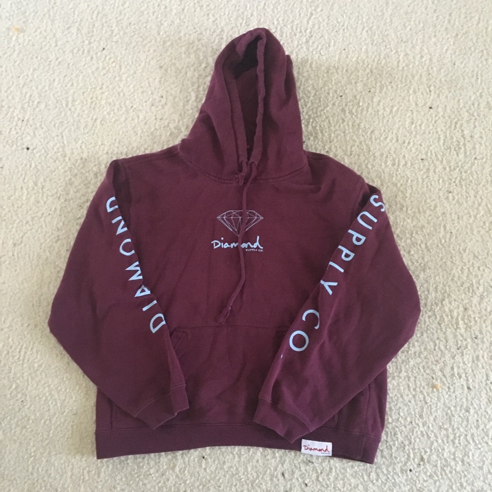 burgundy DIAMOND sweater